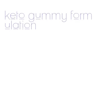 keto gummy formulation