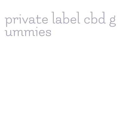 private label cbd gummies