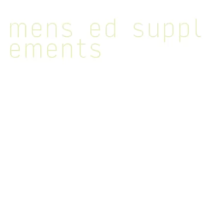 mens ed supplements