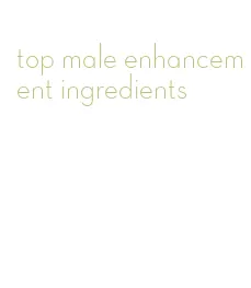 top male enhancement ingredients