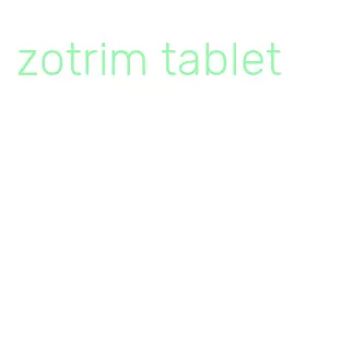 zotrim tablet