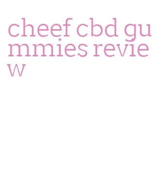 cheef cbd gummies review