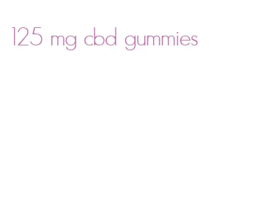 125 mg cbd gummies