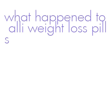 what happened to alli weight loss pills