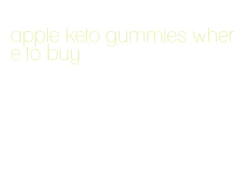 apple keto gummies where to buy