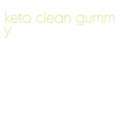 keto clean gummy