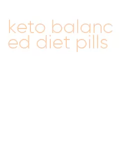 keto balanced diet pills