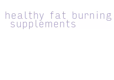 healthy fat burning supplements