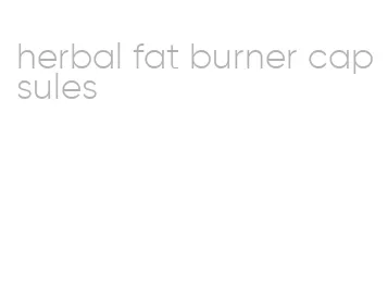 herbal fat burner capsules