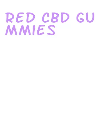 red cbd gummies