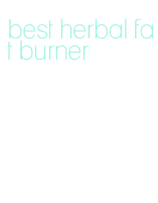 best herbal fat burner