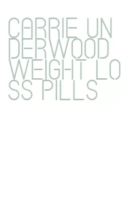 carrie underwood weight loss pills