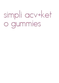 simpli acv+keto gummies