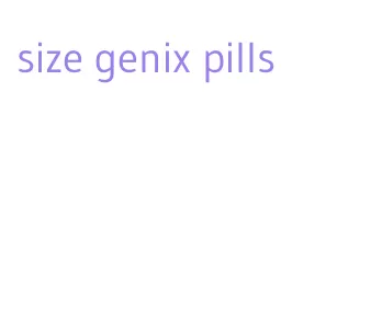 size genix pills