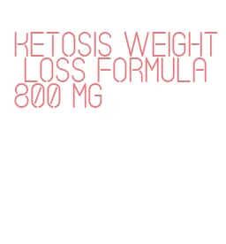 ketosis weight loss formula 800 mg