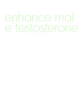 enhance male testosterone