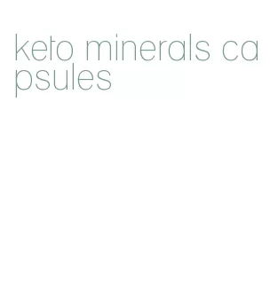 keto minerals capsules