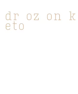 dr oz on keto