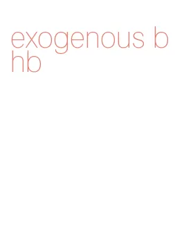 exogenous bhb