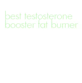 best testosterone booster fat burner