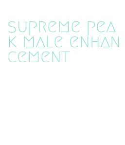 supreme peak male enhancement