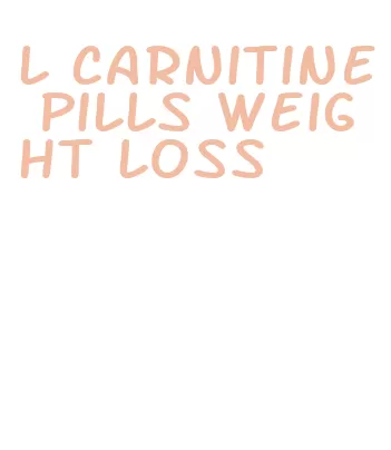 l carnitine pills weight loss