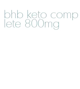 bhb keto complete 800mg