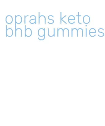 oprahs keto bhb gummies