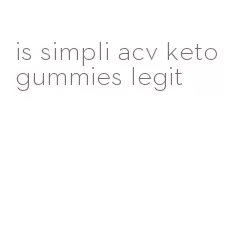 is simpli acv keto gummies legit