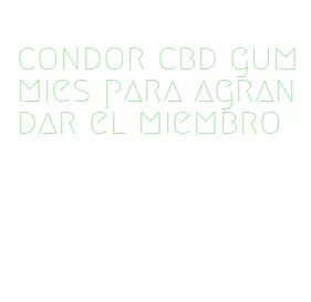 condor cbd gummies para agrandar el miembro